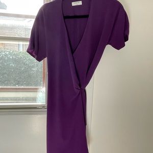 NWT Babaton (Aritzia) plum color wrap dress. Size S. Paid $98.